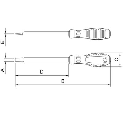 Chave De Fenda Isolada Iec 60900 Ponta Chata 6x150 Mm Tramontina Pro Tramontina