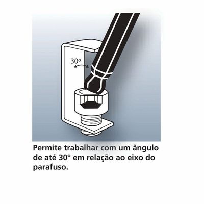 Chave Hexagonal Ponta Abaulada 2,5 Mm Tramontina Pro Tramontina
