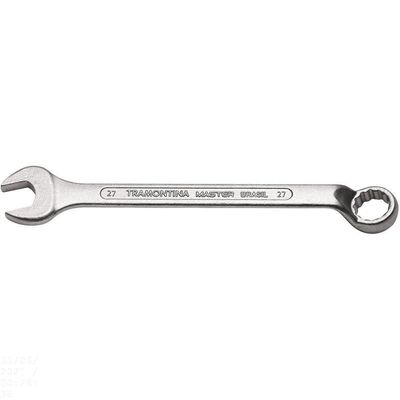 Chave Combinada 27 Mm Com Pescoço Tramontina Com Corpo Forjado Em Aço Especial Cromado Tramontina