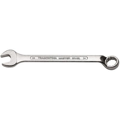 Chave Combinada 24 Mm Com Pescoço Tramontina Com Corpo Forjado Em Aço Especial Cromado Tramontina