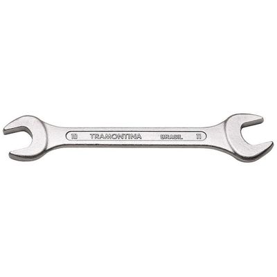 Chave Fixa 10x11 Mm Tramontina Basic Com Corpo Em Aço Especial Cromado Tramontina