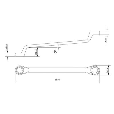 Chave Estrela 21x23 Mm Tramontina Com Corpo Em Aço Especial Cromado Tramontina