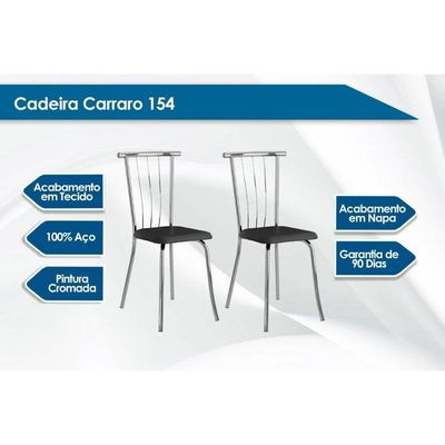 Kit 2 Cadeiras 154 Ouro Velho Assento Conhaque