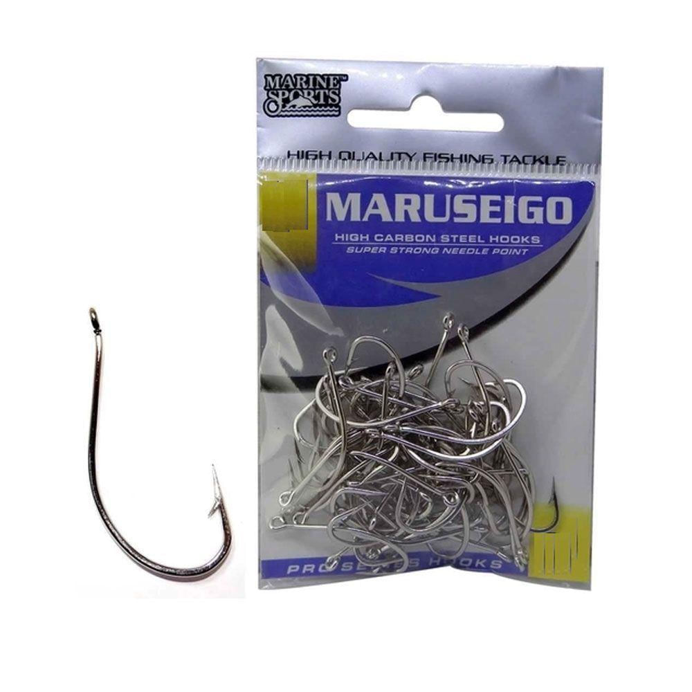 Anzol Maruseigo Nickel Prateado Marine Sports N06 C/50