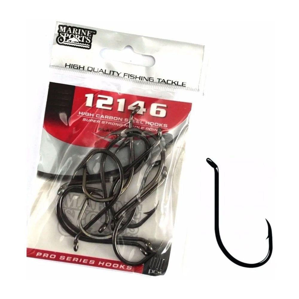 Anzol Marine Sport 12146 Black N4/0 C/25un Muito Resistente