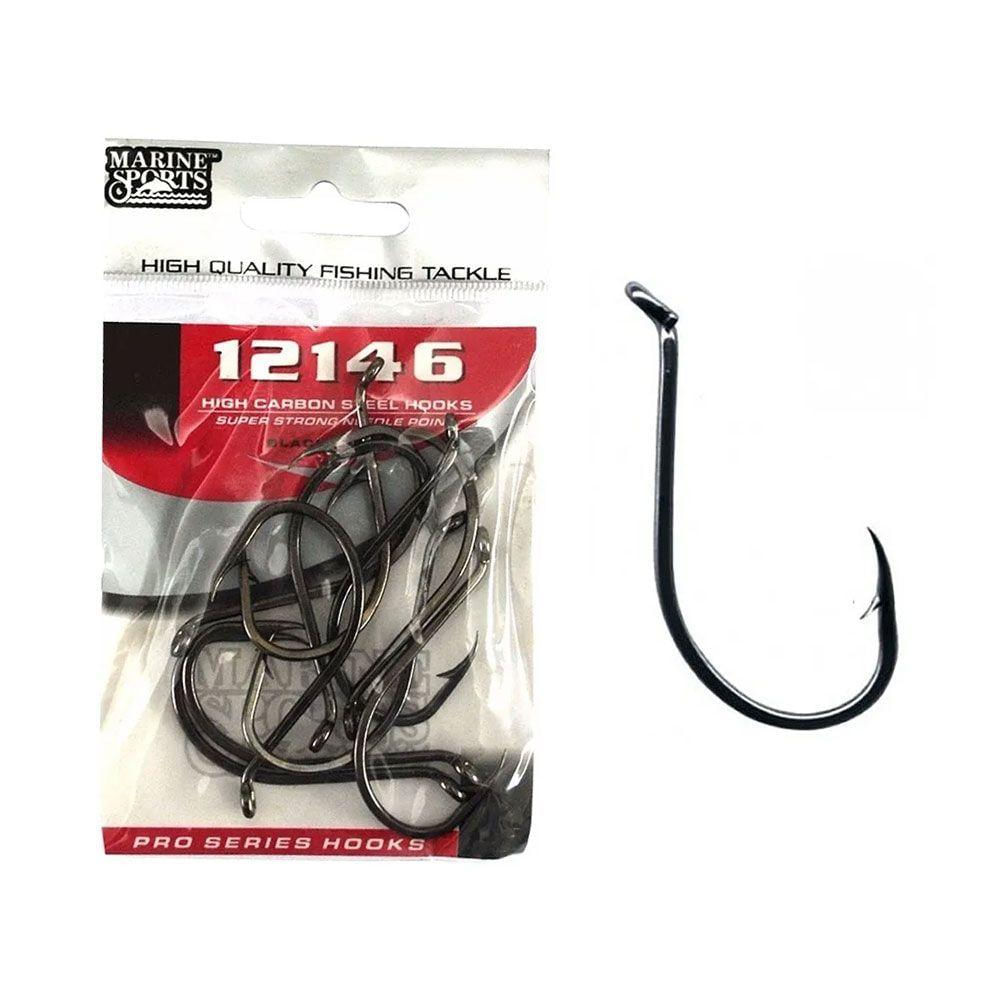 Anzol Marine Sport 12146 Black N4/0 C/25un Muito Resistente