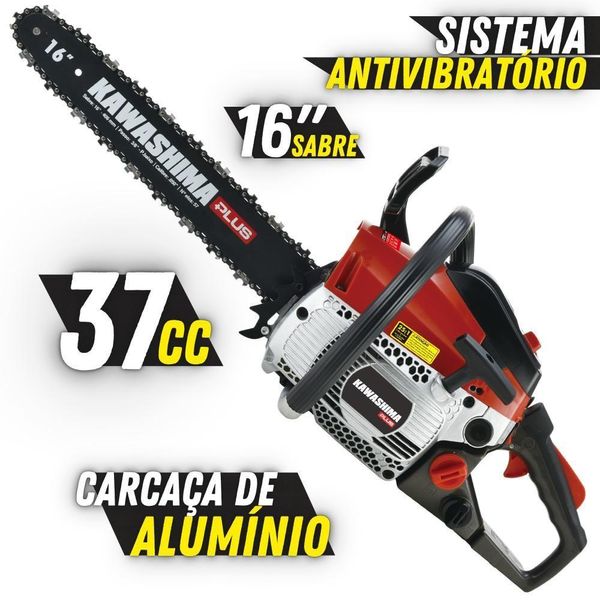 Motosserra Kawashima Kcs380P À Gasolina 37,2Cc 2T Robusto