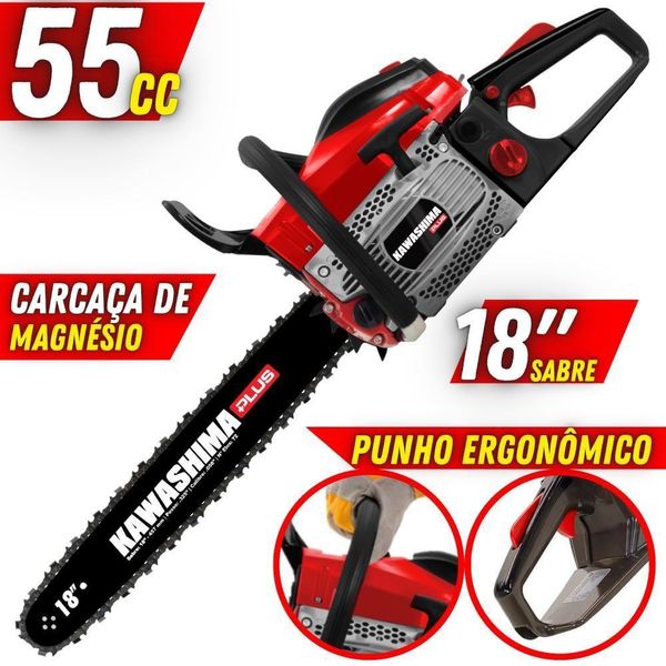 Motosserra à Combustão Kawashima Kcs 550-p 54,6cc 2t Potente
