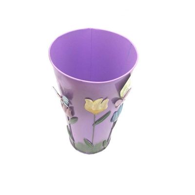 Vaso Jardim Varanda Borboleta Flor De Ferro Lilas (Sybo-G7)