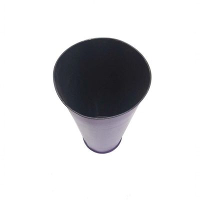 Vaso Enfeite Jardim Quintal Passaro Flor De Ferro Roxo