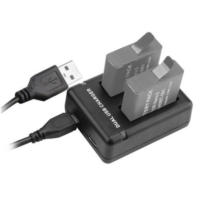 Carregador Duplo para GoPro 5, 6, 7 e 8 Black