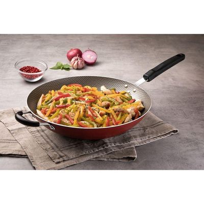 Wok Tramontina Loreto Alumínio Revestimento Antiaderente Starflon T1 Vermelha 36 Cm 6 L Tramontina
