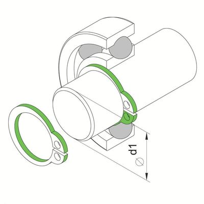 "Alicate Para Anéis Externo Curvo 5"" Tramontina Pro Tramontina"