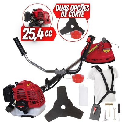 Roçadeira Kawashima Kw26l à Gasolina 26cc 2t Fácil Manuseio