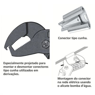 "Alicate Bomba-d'água Isolado 1.000 V 12"" Tramontina Pro Tramontina"
