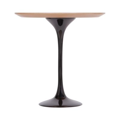Mesa Saarinen Lateral Freijó 51cm - Base Preta
