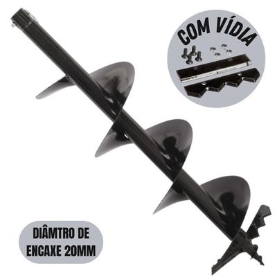Broca Kawashima De Encaixe 20mm Helicoidal Com Pontas
