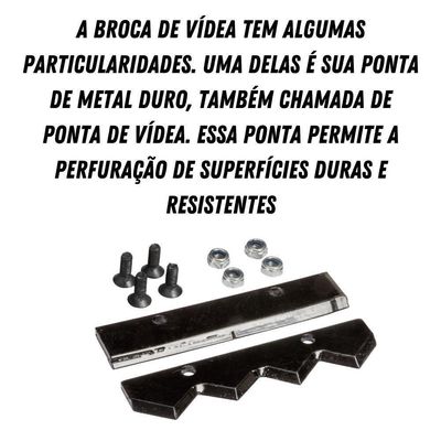 Broca De Espiral Simples Ponta De Videa Maior Durabilidade