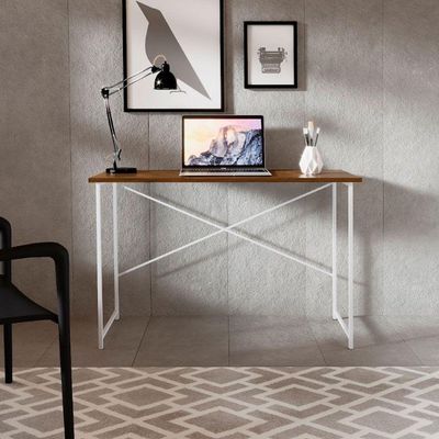 Aparador Estilo Industrial 0,76 Cm Miami Klm Móveis Imbuia/ Branco