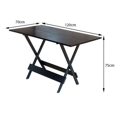 Jogo De Mesa De Madeira 1,20X70 C/ 04 Cadeiras Tabaco - Marrom