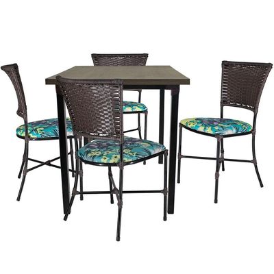 Mesa Cozinha Cadeiras Gramado Tabaco Jogo De Jardim