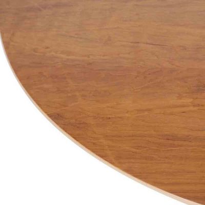 Mesa Saarinen Oval Imbuia 135x90cm - Base Preta