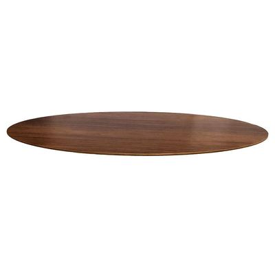 Mesa Saarinen Oval Centro Imbuia 120x80cm - Base Preta