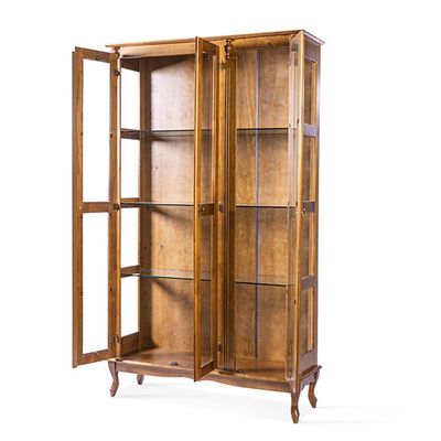 Cristaleira Alta Antique 3 Portas 2075 Imbuia - Verniz