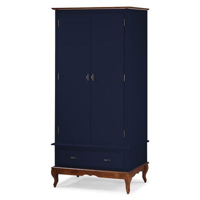 Roupeiro 2 Portas 1 Gaveta - M560406 Cor Garapa - Verniz