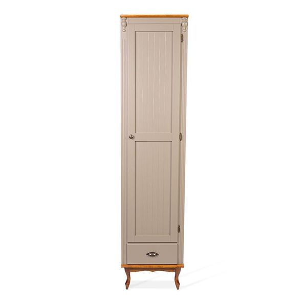 Roupeiro Antique 1 Portas E 1 Gaveta - 2080 Laca - Nude