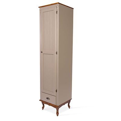 Roupeiro Antique 1 Portas E 1 Gaveta - 2080 Laca - Nude