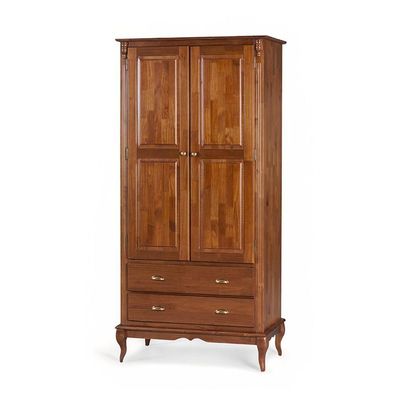 Roupeiro 2 Portas E 2 Gavetas Hannover M560818 Cor Imbuia - Verniz