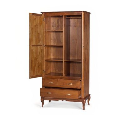 Roupeiro 2 Portas E 2 Gavetas Hannover M560818 Cor Imbuia - Verniz