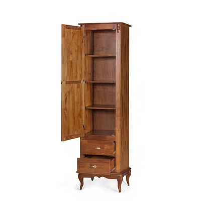 Roupeiro 1 Porta E 2 Gavetas Hannover M560819 Cor Imbuia - Verniz