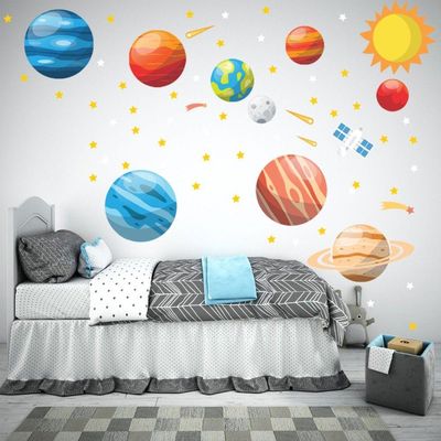 Adesivo De Parede Decorativo Infantil Sistema Solar
