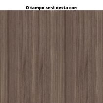 Mesa De Escritório Em L Pé Painel Pe25 Em Mdp 155 X 155 X 60 Cm Cor Walnut E Base Branca