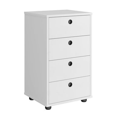 Gaveteiro Escritório Classic 4 Gavetas Branco