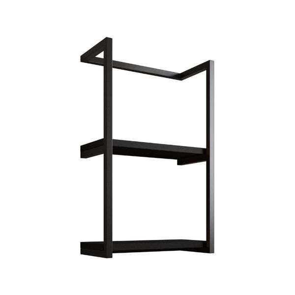 Toalheiro Para Banheiro Estilo Industrial Sahy - Preto - Cor: Preto