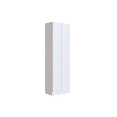 Armário Multiuso Casal Xangai C- 2 Portas Branco - Genialflex