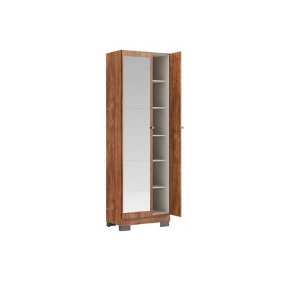 Armário Multiuso Juvenil 547 C/ 1 Porta C/ Espelho E Pés Freijo - Carraro