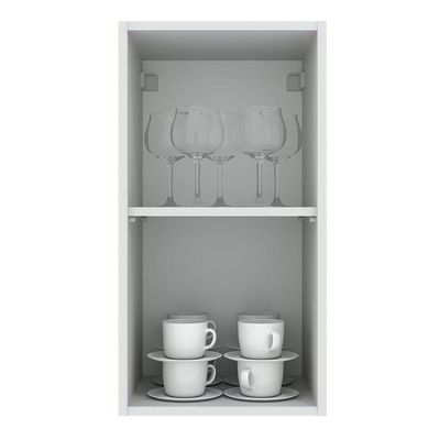 Armário Aéreo com 1 Porta Cinza Agata Madesa
