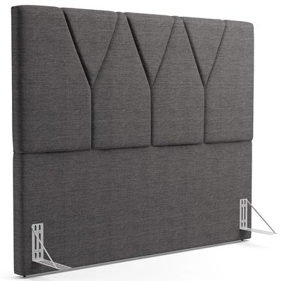 Cabeceira Cama Box Casal 140 Cm Aurora Linho Cinza Escuro