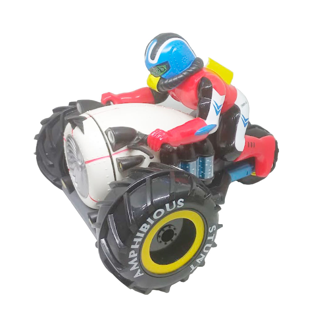 Moto controle remoto Anfíbio - anda na água e na terra Toyng