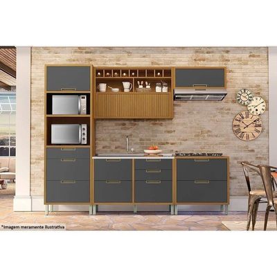 Torre Quente De Cozinha Paneleiro Imperatriz 2fornos C-1 Pta E 3gavs 70cm Freijo-off White - Nesher