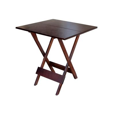 Mesa Para Restaurante Dobravel De Madeira 70x70 - Imbuia - Marrom