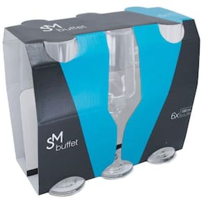 Conjunto de Taças para Champanhe SM Buffet 186 ml  6 Peças