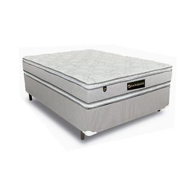 Colchão King Molas Ensacadas MasterPocket Lucksfaction Plus Pillow Top Gray (193x203x30) - Luckspuma