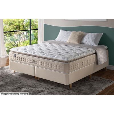 Colchão King Molas Ensacadas Visco Gel MasterPocket Comfortable Pillow Top (193x203x36) - Anjos