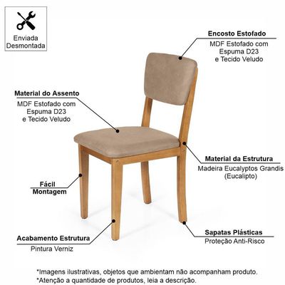 Mesa De Jantar Redonda Montreal Bran/jade Com 4 Cadeiras Estofadas Ella Marrom Claro