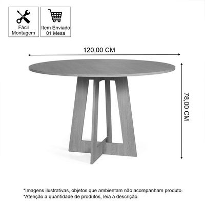 Mesa De Jantar Redonda Montreal Jade Com 4 Cadeiras Estofadas Ella Branco/cinza Escuro
